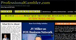 Desktop Screenshot of professionalgambler.com